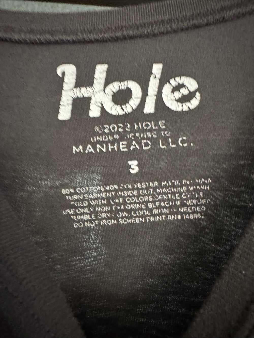 Hole Graphic Heart Logo Long Sleeve Tee - Black & Pink - worn a few times - Picture 2 of 3